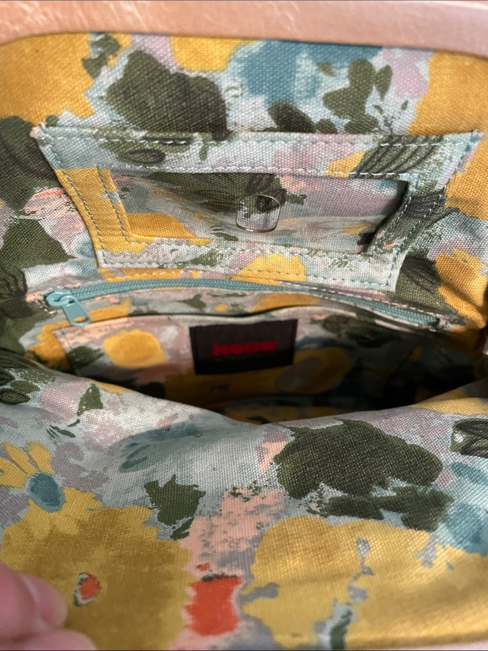 HOBO Metallic Gold Wristlet Clutch with Detachable Strap - Picture 4 of 5